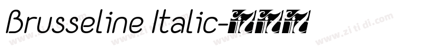 Brusseline Italic字体转换
